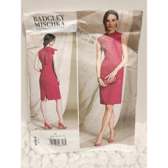 Badgley Mischka Dress Sewing Pattern V1513 • Vogue Designer Pattern • - Picture 9 of 12